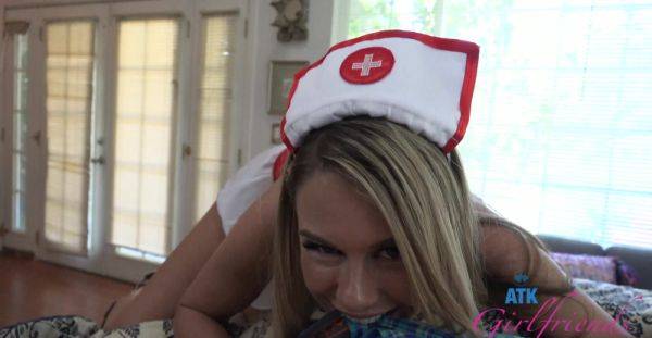 Cute babe in nurse uniform tries cock in every hole while sharing the best POV - alphaporno.com on systemporn.com