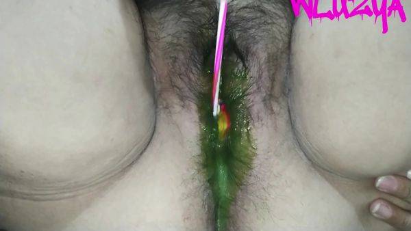 I Finish Putting My Lollipop In My Pussy And My Neighbor Sucks My Hairy Pussy Full Of Candy With My Hot Pussy Milk With So Hot, Candy Hot And Hot Candy - desi-porntube.com - India on systemporn.com