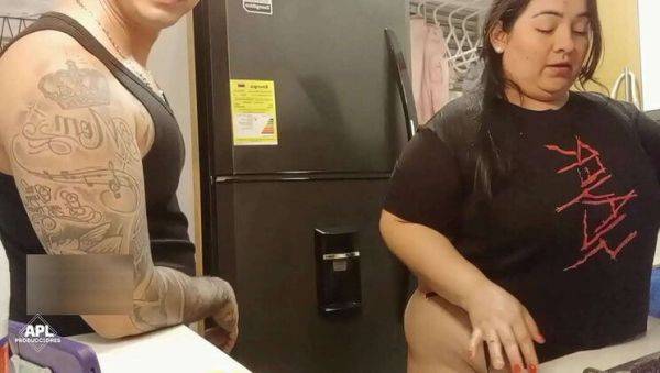 Scarlett Takes Dimitry's Brother's Wife for Wild Kitchen Sex - xxxfiles.com on systemporn.com