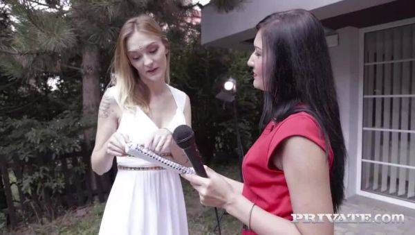 Vanessa Vaughn, debuts for Private in a trio with Belle Claire - porntry.com on systemporn.com