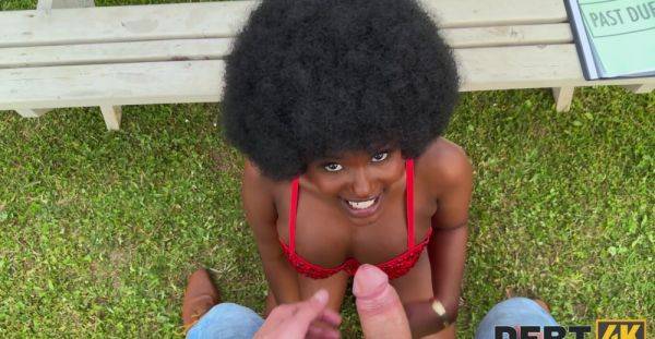 Curly ebony princess enjoys tasty dong in backyard POV romance - xbabe.com on systemporn.com