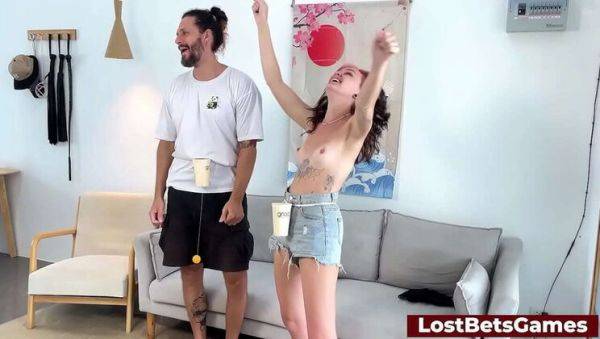 David and Kelly's Outdoor Strip Ride After Indoor Game Play - veryfreeporn.com on systemporn.com