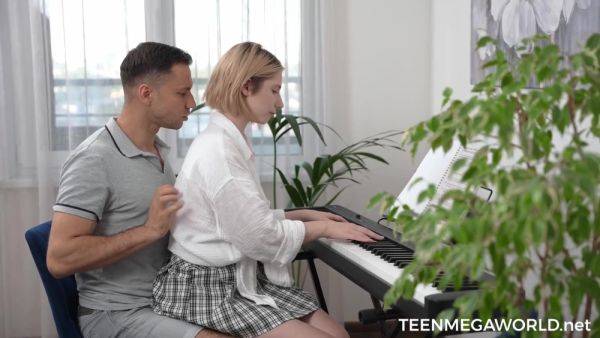 Spicy Music Lesson - Mila Pie - videomanysex.com on systemporn.com