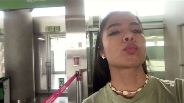 Teen Plane Passenger Masturbates in Bathroom with Cream - xxxfiles.com on systemporn.com