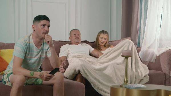 Old man fucks son's hot girlfriend in very unique hardcore positions - hellporno.com on systemporn.com