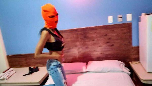 Brunette Stepsis Gets Wild on Halloween Night - porntry.com on systemporn.com