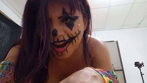 Horny Stepsister Proposes Wild Halloween Sex to Her Lucky Stepbrother - porntry.com on systemporn.com