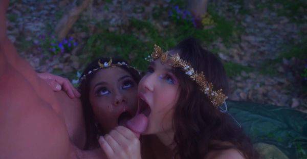 Adorable babes share cock together in very romantic FFM rounds - xbabe.com on systemporn.com