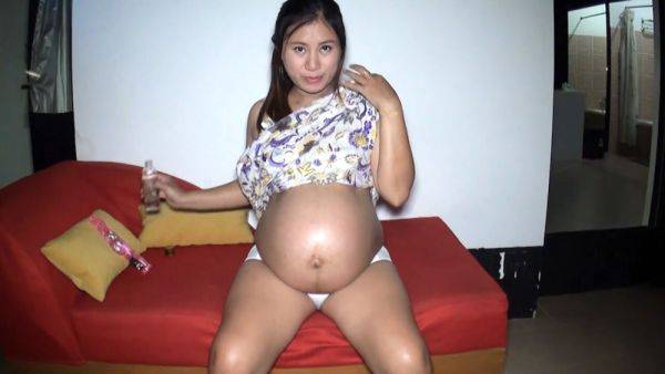 8 month pregnant hormones out of control Thai MILF needs something - txxx.com - Thailand on systemporn.com
