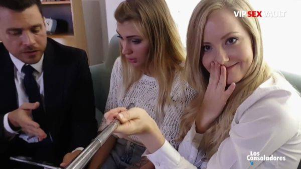 Amazing job interview with 2 blonde girls - anysex.com - Spain on systemporn.com