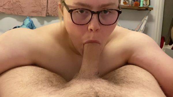British Teen 18+ Girl Sucks Big Dick Until Cums In Mouth - hclips.com - Britain on systemporn.com