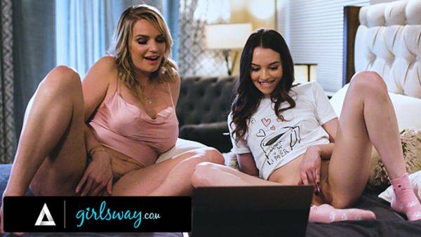 GIRLSWAY - MILF Rachael Cavalli Gives Sex Knowledge After She Caught Her Stepdaughter Lily Larimar - txxx.com on systemporn.com