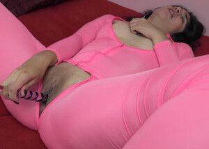 ChickPass - Latina slut Lucy Sunflower cums hard in her pink catsuit - hclips.com on systemporn.com