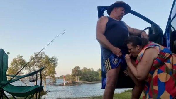Bbw Milf Blows Him By The River - videomanysex.com on systemporn.com