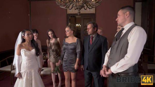 BRIDE4K. Small cheap wedding turns into public fucking action of the brides - hotmovs.com on systemporn.com