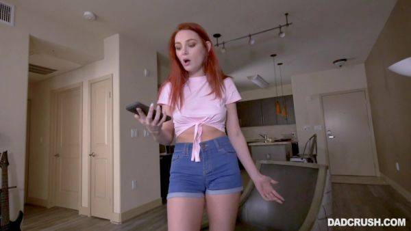 Redhead spins monster dick down her fragile holes in home POV - hellporno.com on systemporn.com