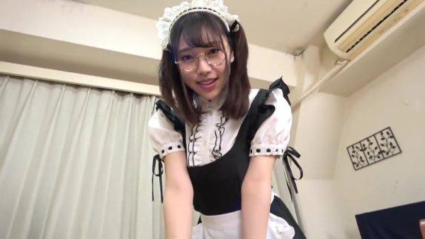 She gets fucked in the face and gets on the desk wearing a maid costume, and her panties are peeked out from below. - senzuri.tube on systemporn.com