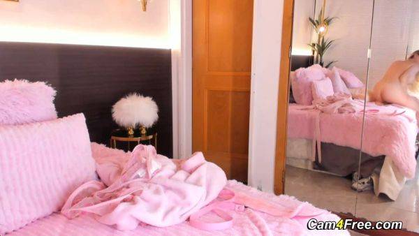 Hot Blonde Babe Playing With Her Clit With Her Fingers - sunporno.com on systemporn.com