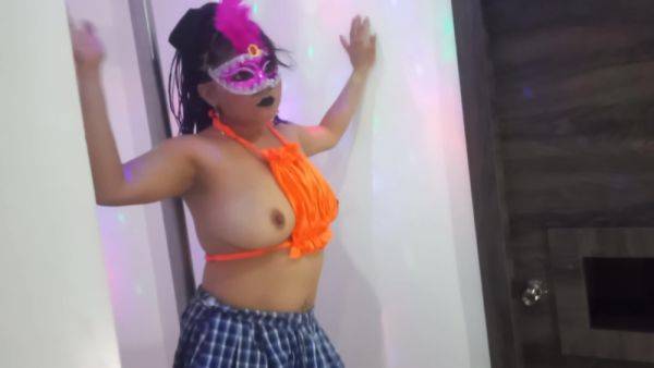 Stepmom Dress Up As A Very Hot Student 18+ And Performs Sexy Dance On The Pole - upornia.com on systemporn.com