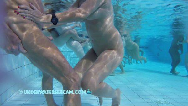 Hot Older Couple Arouses Each Other Underwater - hclips.com on systemporn.com