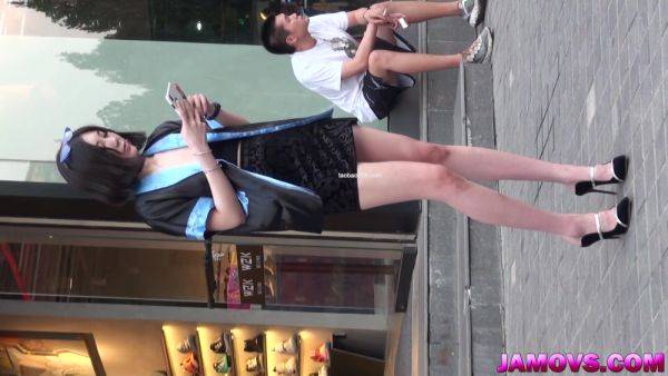 Chinese Girl Caught on the Street - hclips.com - China on systemporn.com