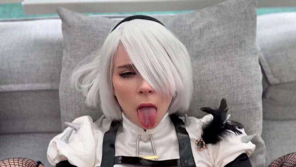 Sweetie Fox as 2B from NieR: Automata Gets Her Tight Pussy Fucked Every Which Way & Cum On Her Face - Amateur Cosplay - veryfreeporn.com on systemporn.com