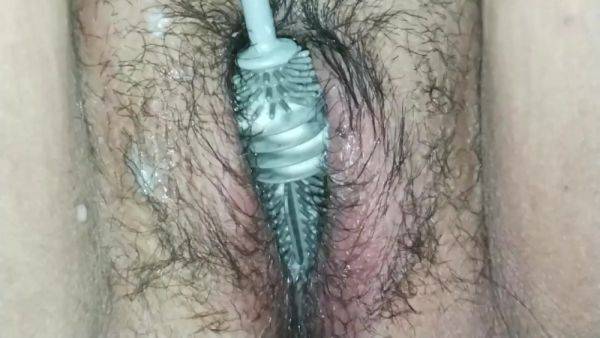 I Have An Orgasm Deep Cleaning My Dirty Sperm Pussy - desi-porntube.com - India on systemporn.com