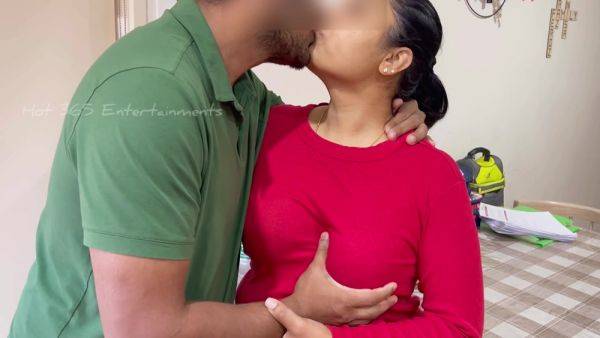 Stepdaughter - Romantic Deep Kissing, Handjob And Nipple Play With Horny Indian - desi-porntube.com - India on systemporn.com