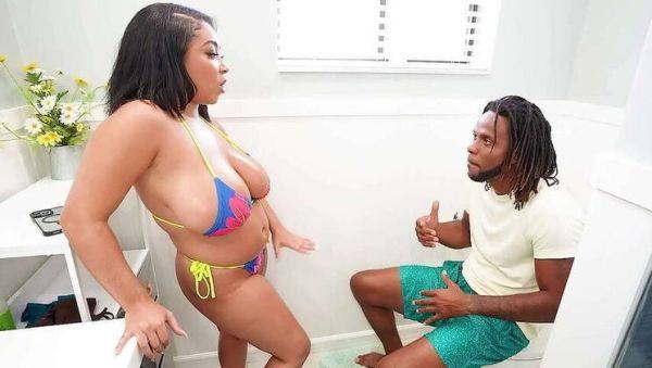 Stepbrother Caught Watching Stepsister's Shower Video - Black Ebony BBW Porn - xxxfiles.com on systemporn.com