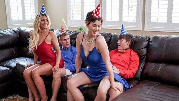 Two Step-Moms Plan an Unforgettable Birthday Surprise for Their Step-Sons: A Swapmilf Special - veryfreeporn.com on systemporn.com