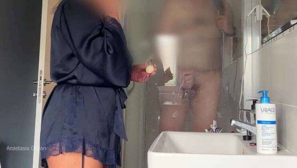 My stepmom caught my husband jerking off in the shower. - porntry.com on systemporn.com