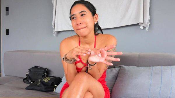 Real amateur Latina teen grips huge dick - drtuber.com on systemporn.com