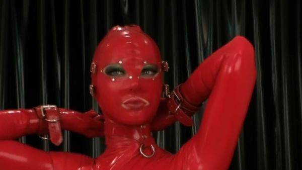 Red Latex Bondage Doll - hclips.com on systemporn.com