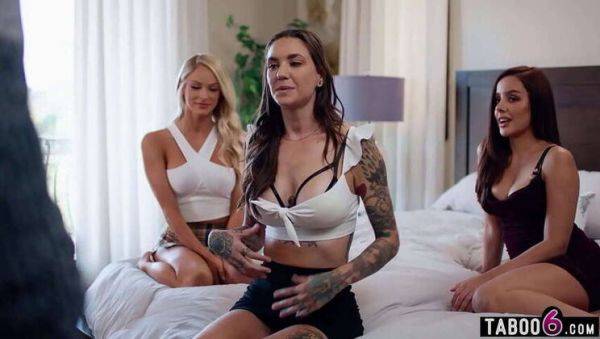 Nathan Bronson Finds Try Not to Cum Challenge Tough with Three Steaming Hot Pornstars - veryfreeporn.com on systemporn.com