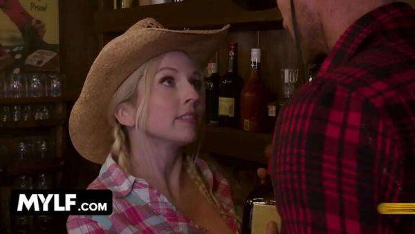 MILF Christie Stevens Rides Big-Cocked Cowboy in Saloon - Mylf Labs - veryfreeporn.com on systemporn.com