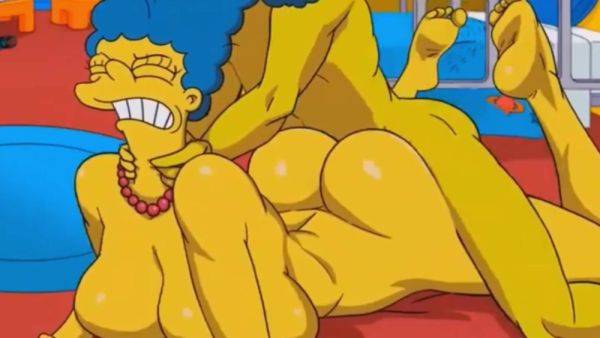 Marge Simpson assfucked in GYM locker room - Porn Cartoon - anysex.com on systemporn.com