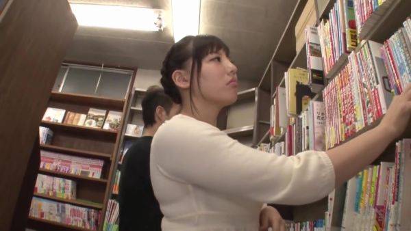 Japanese Babe having sex in bookstore - hotmovs.com - Japan on systemporn.com