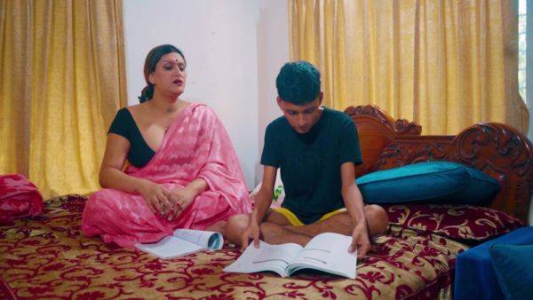 Desi Stepmom Taught Her Stepson How To Do Sex While He Was Studying (hindi Audio) - desi-porntube.com - India on systemporn.com