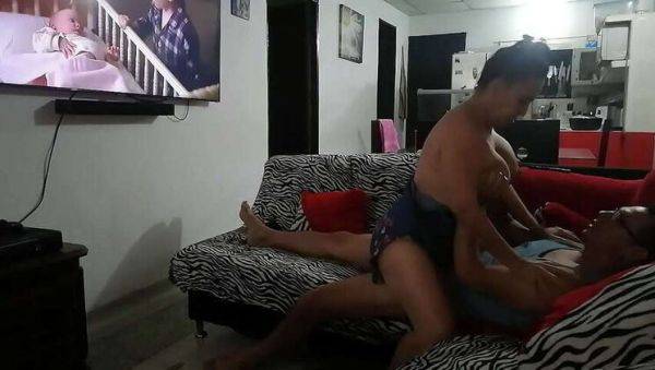 Damian and His Sister-in-Law Rosy Isa: A Steamy TV Session with a Blowjob and Penetration - veryfreeporn.com on systemporn.com