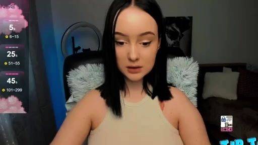 Webcam amateur Sexy teen touching her big tit - drtuber.com on systemporn.com