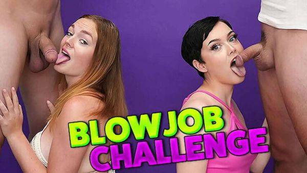 Blow Job Contest - Who'll Make Him Ejaculate First? - porntry.com on systemporn.com