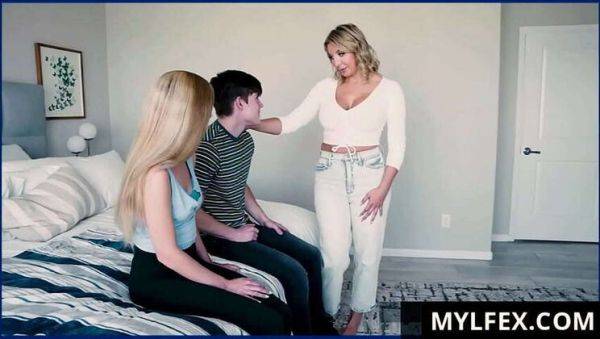 MylfeX: MILF Tutors Steamy Lessons to Her Innocent Stepkids (Featuring Macy Meadows, Sophia Deluxe) - porntry.com on systemporn.com