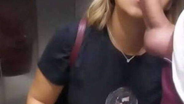 Jones1975 craves partner's cock, heads to parking lot for elevator blowjob - xxxfiles.com on systemporn.com