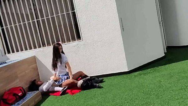 Young Male Students Caught on Camera Having Sex on School Terrace - xxxfiles.com on systemporn.com