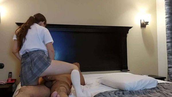 Authentic amateur footage: Old man with a young Latin student! A real 18-year-old teen, petite and skinny, in a student uniform! Not fake, homemade video, featuring natural tits and hot colle - porntry.com on systemporn.com