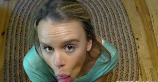 Deep blowjob by a cute blonde in homemade POV romance - xbabe.com on systemporn.com