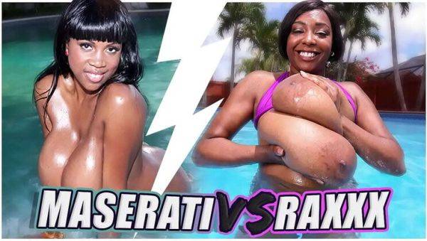 Rachel Raxxx vs Maserati: Busty MILFs Battle in Pool - Big Tits, Wet Bikini, Cumshot Compilation - veryfreeporn.com on systemporn.com