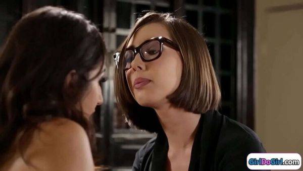 Boss Makes Employee Strip Out of Tight Dress - Lesbian Office Seduction with Jenna Sativa & April O'Neil - porntry.com on systemporn.com