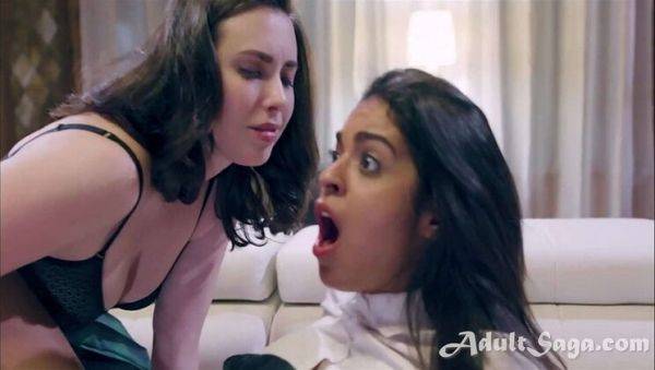 18-Year-Old Virgin Teen Casey Calvert Loses It in First-Time Threesome with Vienna Black - porntry.com on systemporn.com