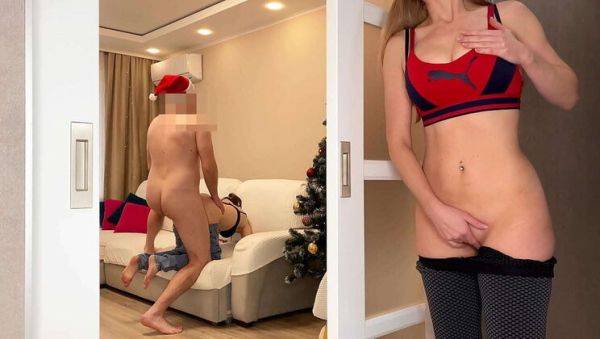 Russian Amateur Fucks Teacher and Stepmom for Christmas Party - New Year 2024 Sex with Nellyborsh & Teoteo - porntry.com - Russia on systemporn.com
